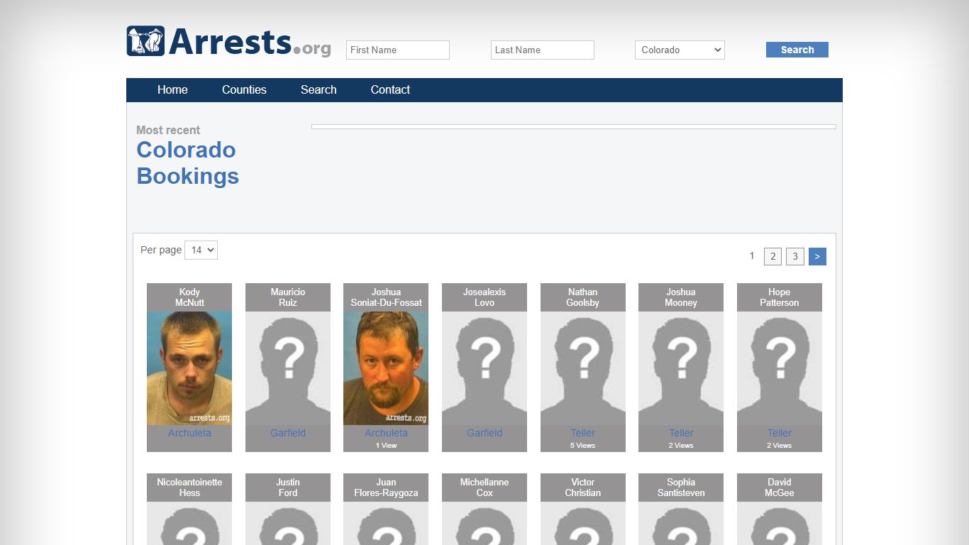 Colorado Arrests and Inmate Search